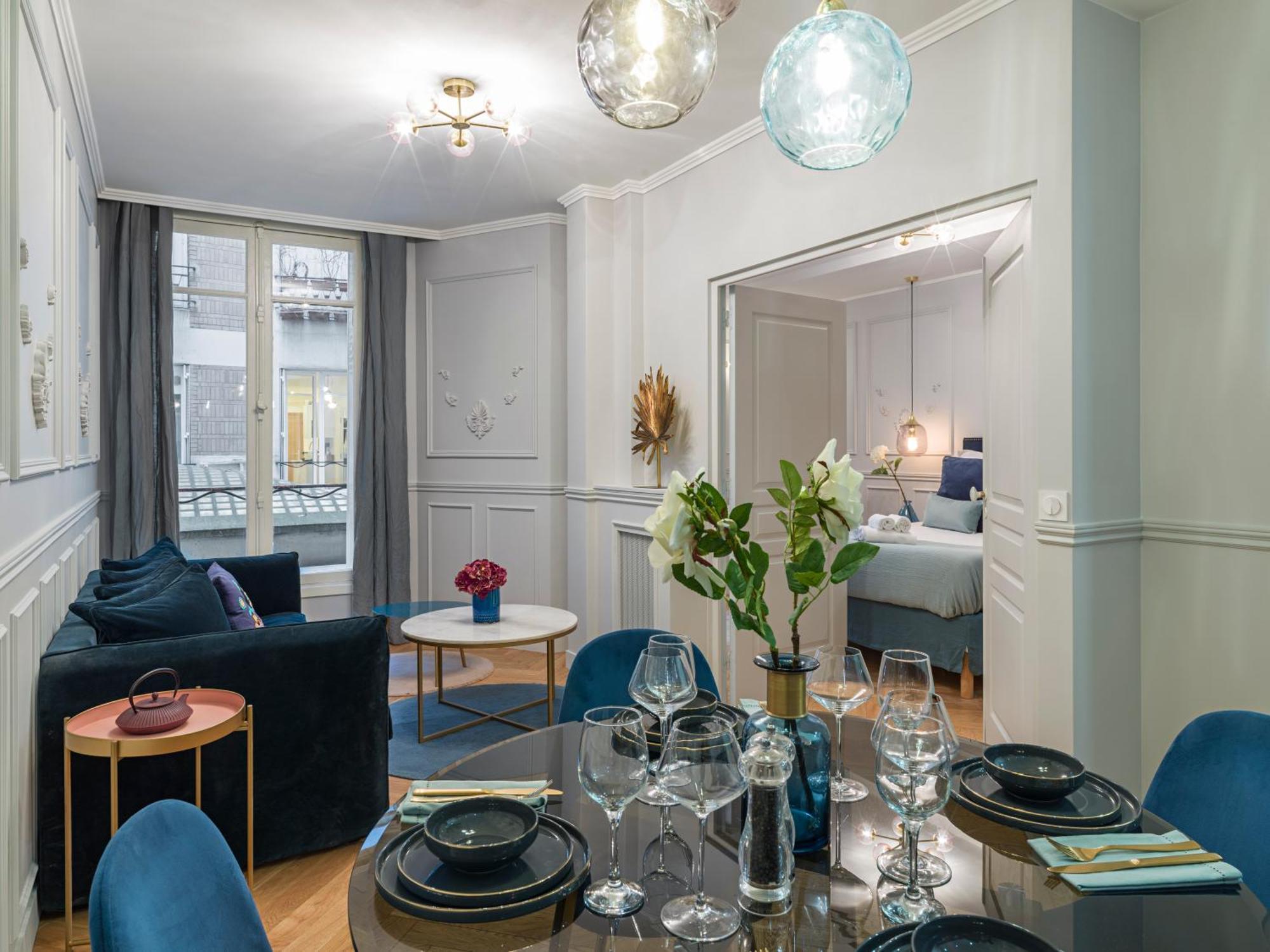 The Blue Pearl Apartment Paris Phòng bức ảnh